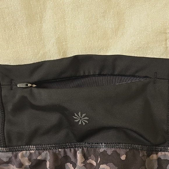 Athleta Women's Camo Athletic Shorts in Black and Gray - Picture 9 of 12